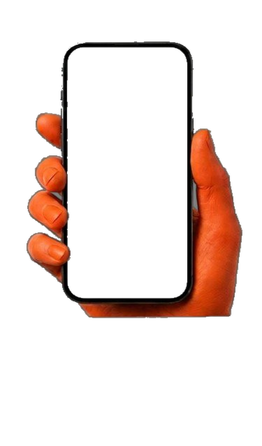 iPhone tenu en main